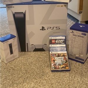 Playstation 5 with games and accessories. contact me with questions.